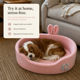 SnugDen Calming Dog Bed